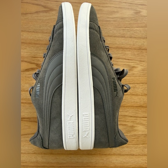 Puma Gray Suede Low-Top Sneakers – SoftFoam+ Comfort – Men’s US 14 - Picture 5 of 10
